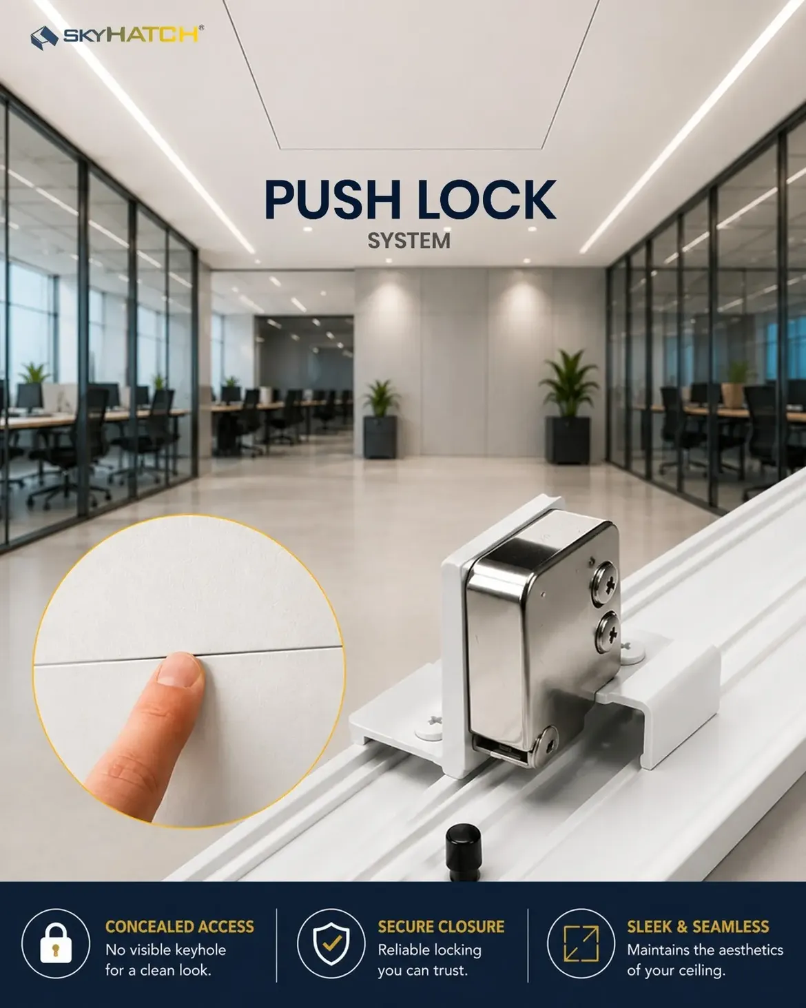 Push lock system