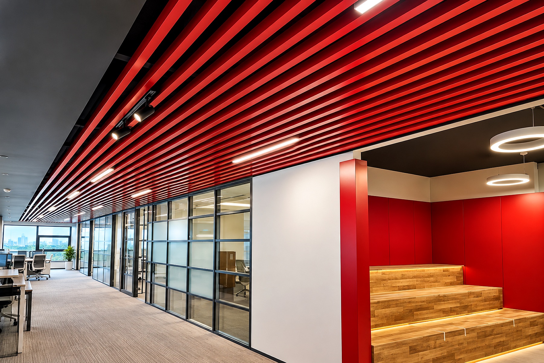 Aluminium Baffle Ceiling