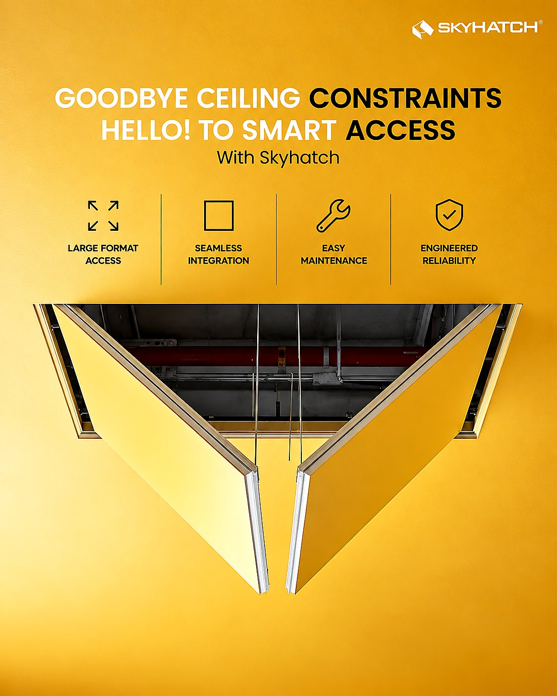 Aluminium Ceiling Trap Door
