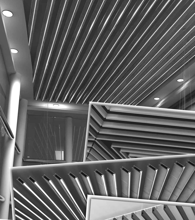 Aluminium Baffle Ceiling architectural design